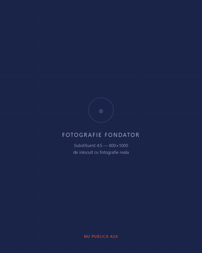 Substituent pentru fotografia fondatorului ForgeWebLabs
